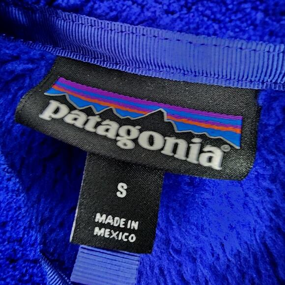 Patagonia Re-Tool Snap-T Fleece Pullover Jacket- Cobalt Blue Small - Picture 7 of 8